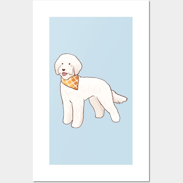 Golden Doodle drawing Cute Golden Doodle Posters and Art Prints